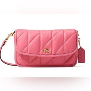 NWT COACH Quilted Pillow Leather Hayden Crossbody In Petunia